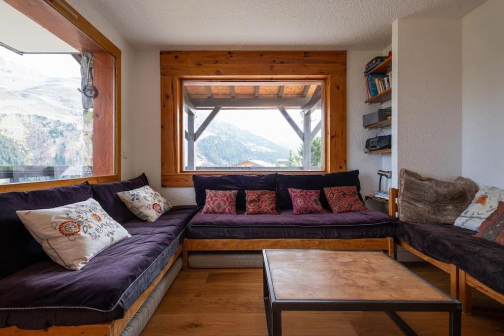 L'Arc-En-Ciel - Appartement Sur Les Hauteurs Du Mottaret Avec Acces Aux Pistes Les Allues Extérieur photo